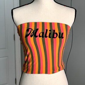 Stripped Bandu Crop Top